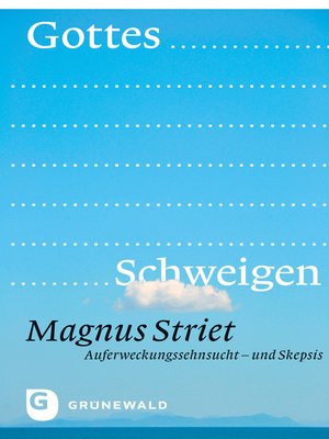 cover image of Gottes Schweigen